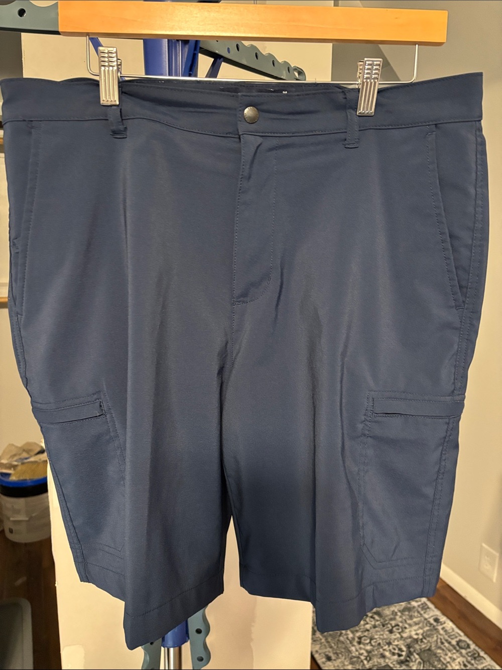 Chaps Navy Cargo Shorts for Men